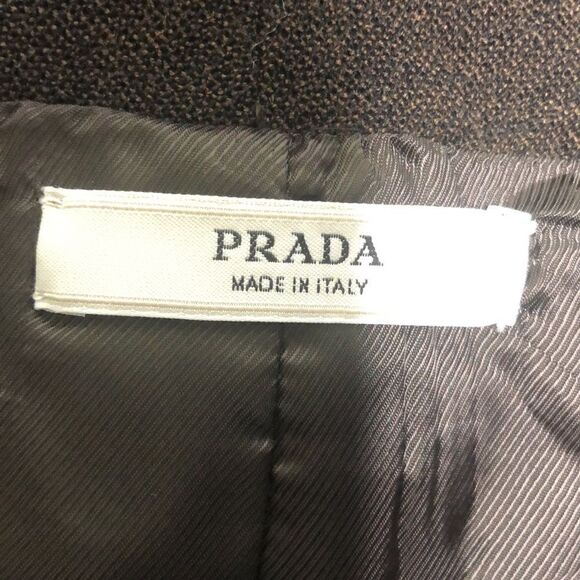 Prada 90’s vintage blazer brown jacket size 46 / US Size 12 - Picture 3 of 16